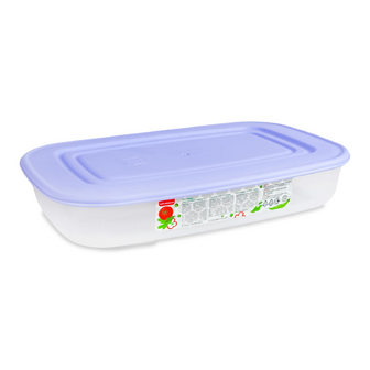 Контейнер для харчових продуктів Алеана прямокутний бузковий 1,5 л, шт