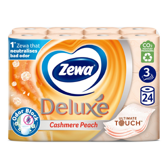 Папір туалетний Zewa Deluxe Cashmere Peach 3-шаровий, 24шт