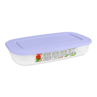 Контейнер для харчових продуктів Алеана прямокутний бузковий 0,95 л, шт