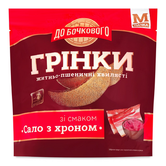 Грінки До Бочкового житньо-пшеничні зі смаком сало з хроном, 80г