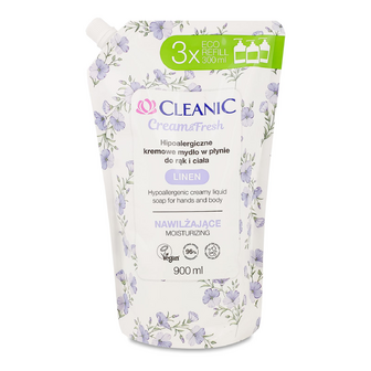 Крем-мило рідке Cleanic Linen для рук і тіла, 900мл