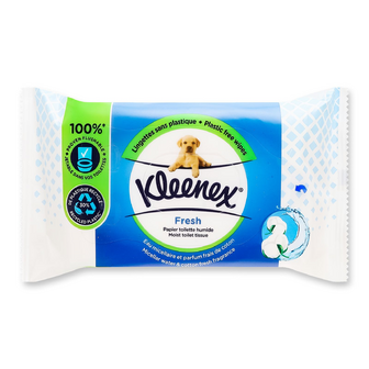 Папір туалетний Kleenex Fresh вологий, 42шт