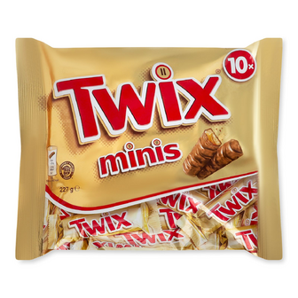 Батончики Twix Minis шоколадні, 227г