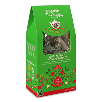 Чай зелений English Tea Shop з гранатом органічний, 15*2г