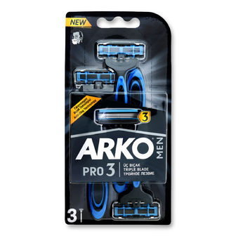 Станки одноразові ARKO T3 з потрійним лезом, 3шт