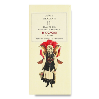 Шоколад темний Лавка Традицій Sisters A.Chocolate з вишнею 81%, 65г