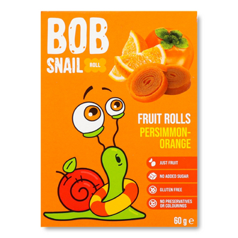 Цукерки Bob Snail хурма-апельсин, 60г