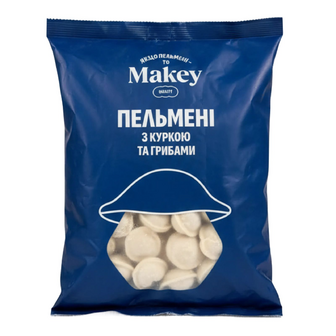 Пельмені Makey з куркою та грибами, 800г