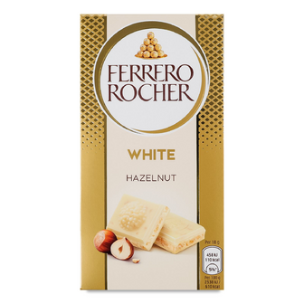 Шоколад білий Ferrero Rocher Tafel Weiss, 90г