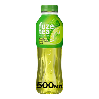 Напій Fuze tea з екстрактом зеленого чаю смак лайма-м'яти, 0.5л
