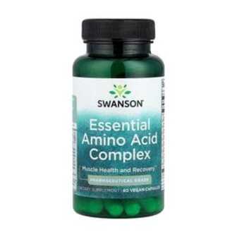 Комплекс незамінних амінокислот Swanson Essential Amino Acid Complex, 60 вегетаріанських капсул