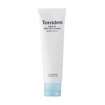 М'який сонцезахисний крем для обличчя Torriden Dive In Low Molecular Hyaluronic Acid Mild Sun Cream SPF 50+ PA++++, 60 мл