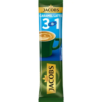 Набір напою кавового Jacobs 3 в 1 Caramel Latte 672 г (56 шт. х 12 г)