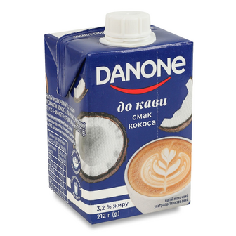 Напій молочний Danone До кави зі смаком кокоса 3,2%, 212г