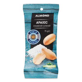 Арахіс Almond смажений солоний, 75г