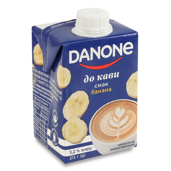 Напій молочний Danone До кави зі смаком банана 3,2%, 212г