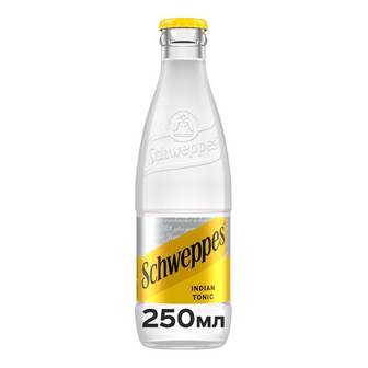 Напій Schweppes Indian Tonic сильногазований, скло, 0.25л