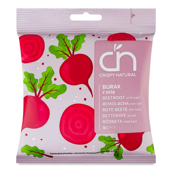 Чипси овочеві Crispy natural Буряк із сіллю, 18г