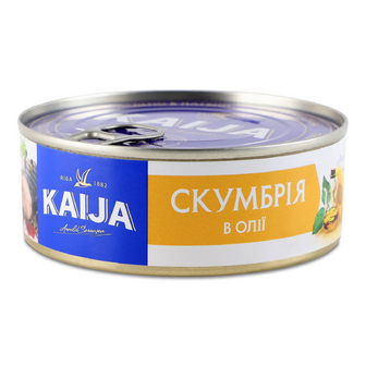Скумбрія Kaija атлантична в олії, 240г
