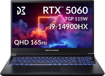 Ноутбук DREAM MACHINES RG5060-15 Black (RG5060-15UA30)