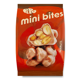 Цукерка Pepo Mini Bites арахіс в карамельній глазурі, 50г