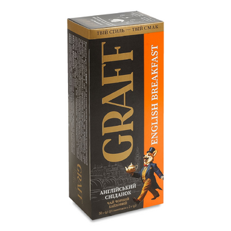 Чай чорний Graff English Breakfast, 25*2г