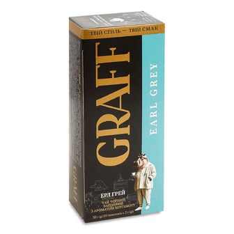 Чай чорний Graff Ерл Грей, 25*2г