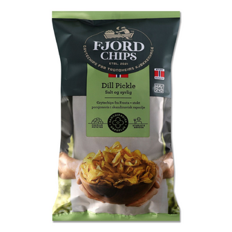 Чипси Fjord Chips картопляні маринований огірок, 150г