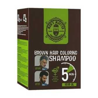 Фарбувальний шампунь для волосся Men's Master Brown Hair Coloring Shampoo, 10*25 мл