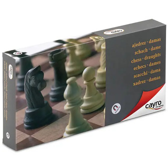 Настільна гра CAYRO магнітна 2 в 1: шахи, шашки поле 32x32 см (455)