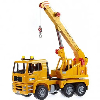 Автокран Bruder Man, 45 см, жовтий (02754)