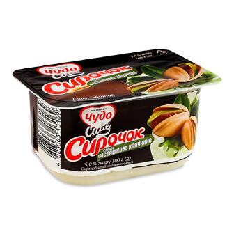 Сирок Чудо Cafe Смак Фісташкове капучино збитий 5%, 100г