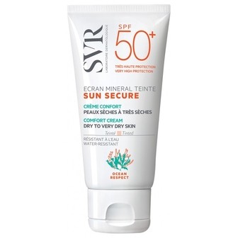 SVR Sun Secure Tinted Mineral Screen мінеральний сонцезахисний крем з тоном SPF50+ для сухої та дуже сухої шкіри 60 г термін придатності 12.2026