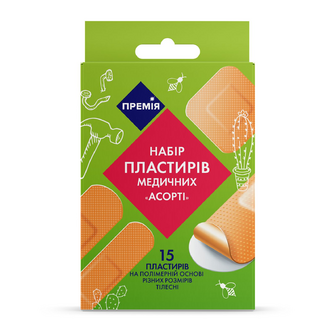 Набір пластирів «Премія»® на полімерній основі 15 шт.