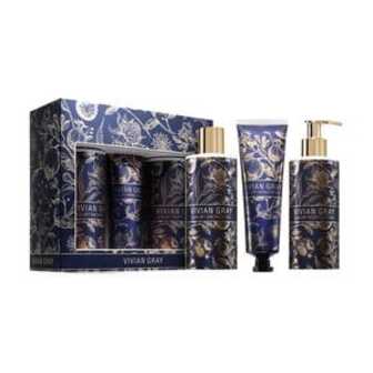 Набір Vivian Gray Blue Botanical Luxury Gift Set (гель для душу, 250 мл + лосьйон для тіла, 250 мл + крем для рук, 75 мл)