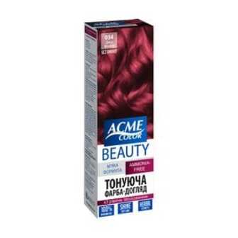 Безаміачна тонувальна фарба для волосся Acme Color Beauty 034 Дика вишня, 50 мл