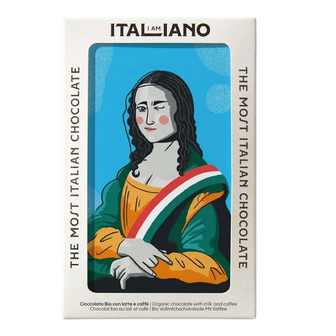 Шоколад молочний I am Italiano Gioconda з кавою органічний, 50г