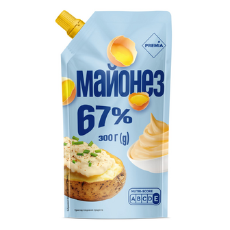 Майонез PREMIA 67% д/п, 300г