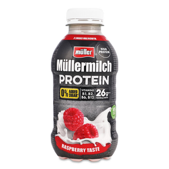 Напій молочний Muller зі смак малини протеїновий 1,5%, 400г