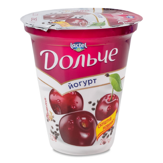 Йогурт Дольче Вишня чіа 3,2%, стакан, 280г