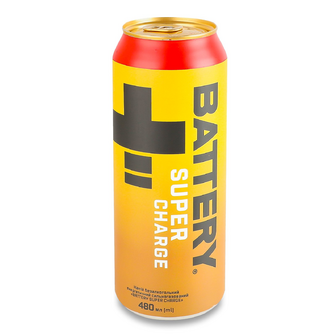 Напій енергетичний Battery Super charge б/а з/б, 0.48л