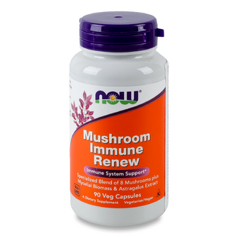 Добавка дієтична Now Mushroom Immune Renew, 90шт