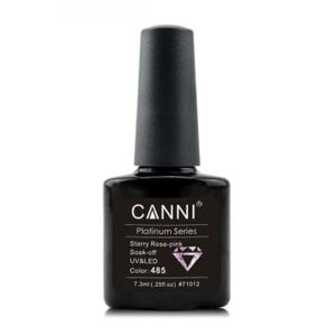 Гель-лак рідка фольга Canni Platinum Series Soak-off UV&LED 485 ніжний рожевий, 7.3 мл
