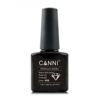 Гель-лак рідка фольга Canni Platinum Series Soak-off UV&LED 486 рожеве золото, 7.3 мл