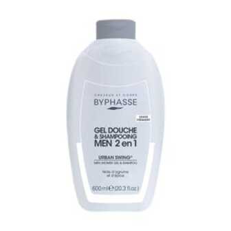 Чоловічий гель-шампунь для душу 2 в 1 Byphasse Men Shower Gel & Shampoo Urban Swing, 600 мл