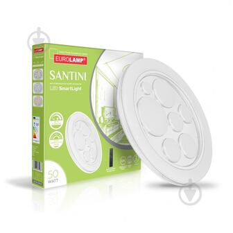 ВИТРИНА! Светильник светодиодный Eurolamp Smart Light Santini N11 с пультом ДУ 50 Вт белый 3000-6500 К LED-ESL-50W-N11