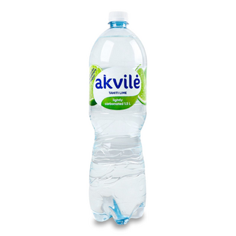 Вода столова Akvile зі смаком лайму слабогазована, 1.5л
