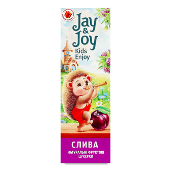 Цукерки Jay&Joy натуральні фруктові слива, 32г
