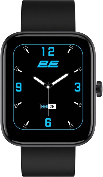 Смарт-годинник 2E Alpha SQ Music Edition 46mm Black (2E-CWW40BK)