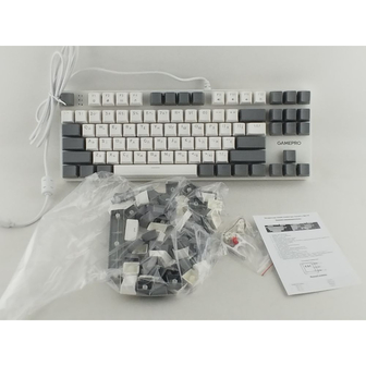 Клавіатура GamePro Genesis Metallic MK110W Outemu Red Switch USB UA White (MK110W)